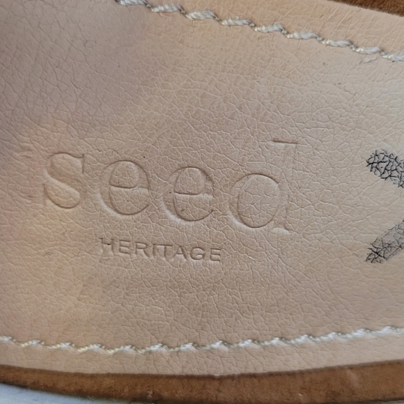SEED Heritage Suede Pumps with Tie Back - Picture 6 of 11